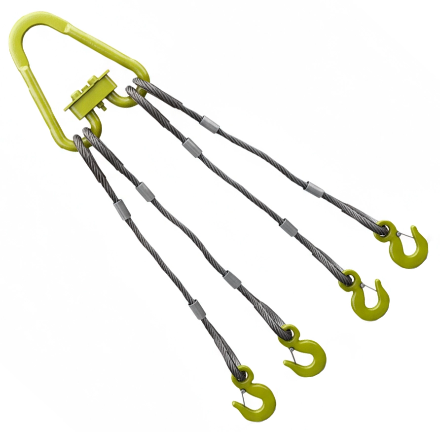 Строп канатный четырехветвевой 4СК-12.5т 6.5м (опрессовка)
