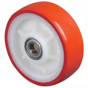 Полиуретановое колесо без крепл. ZB 100 мм, 350 кг (обод - полиамид, шарикоподш.)