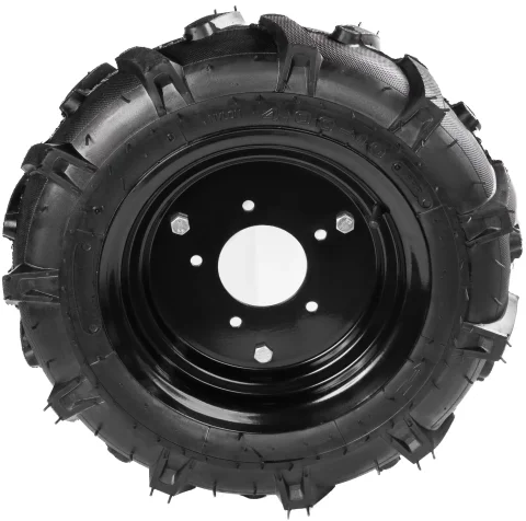 Колесо для мотоблока 4.00-10 «Елочка», диаметр 480 мм, 5 отверстий в сборе (шина+камера+диск)