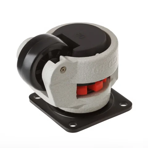 SCns 30 - Регулируемая колесная опора для станков, оборудования (62 мм, 500 кг)