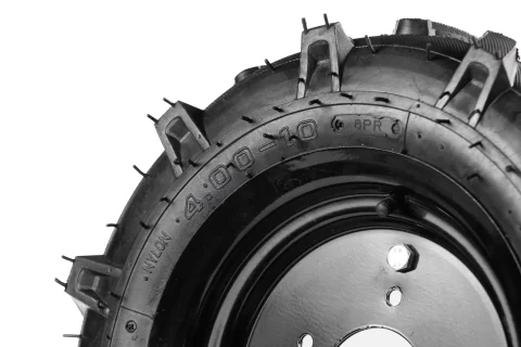 Колесо для мотоблока 4.00-10 «Елочка», диаметр 480 мм, 5 отверстий в сборе (шина+камера+диск)